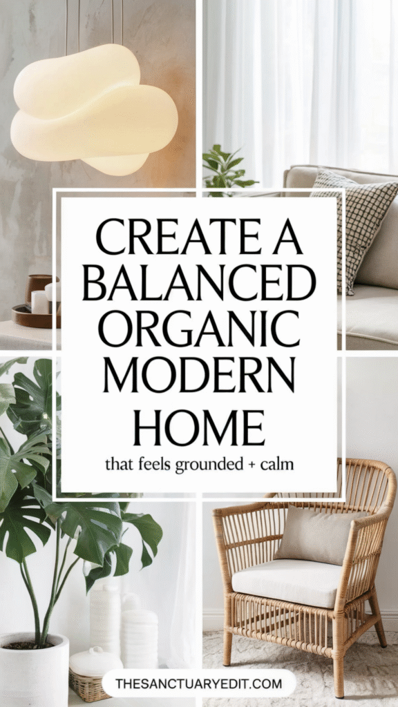 organic-modern-home2 Create a balanced, organic modern home. Tips for calm, grounded interiors with natural decor elements.