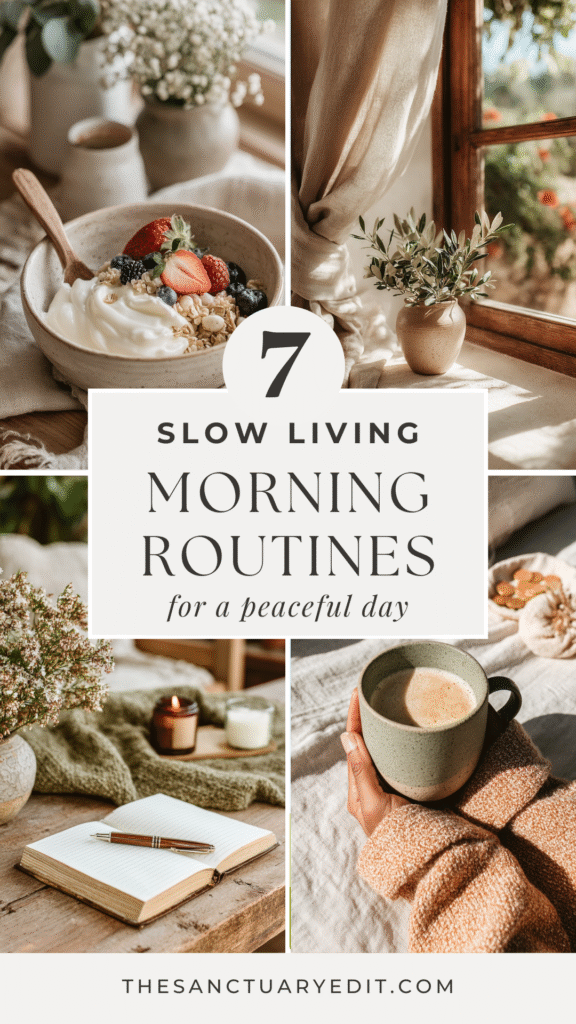 slow-living-morning-routine Cozy morning with yogurt, coffee, and peaceful routines. Embrace slow living for a serene start to your day.